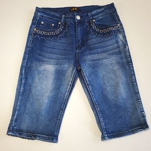 Dkin denim bermuda shorts size 10